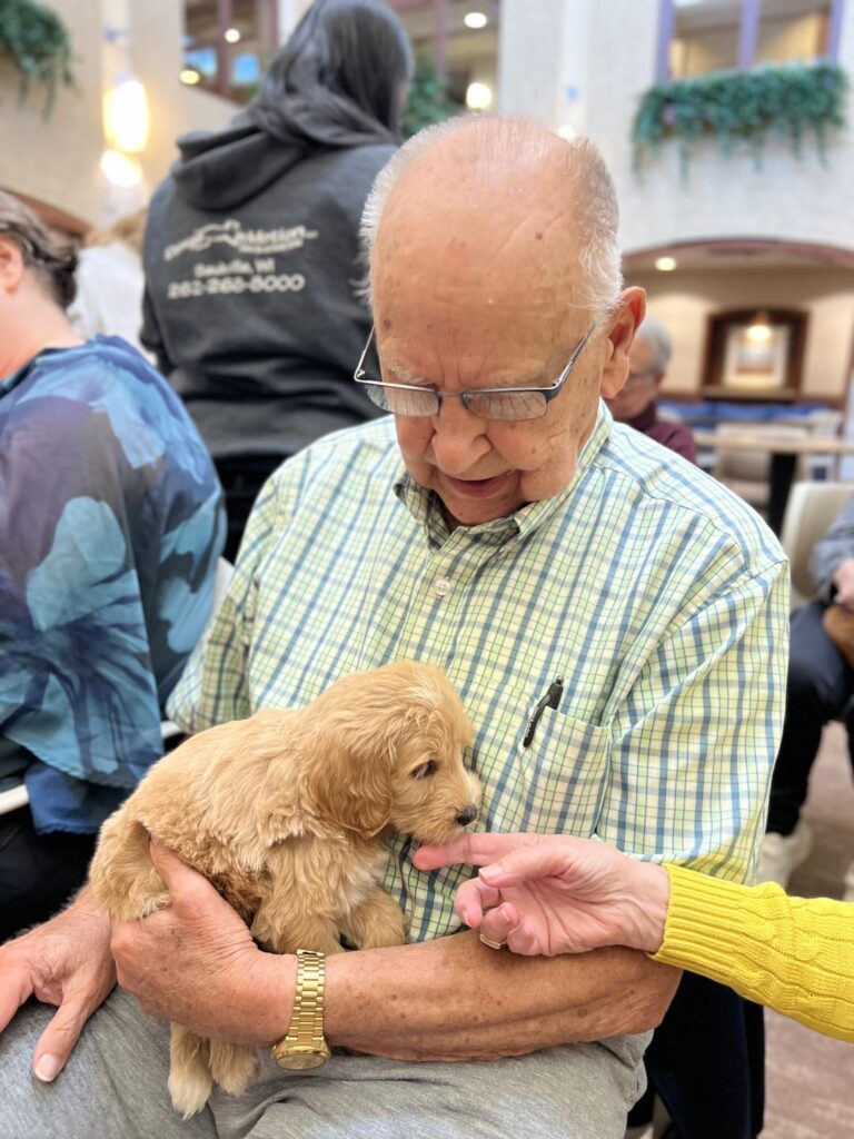 Teal Shores Retirement Community Pet Therapy