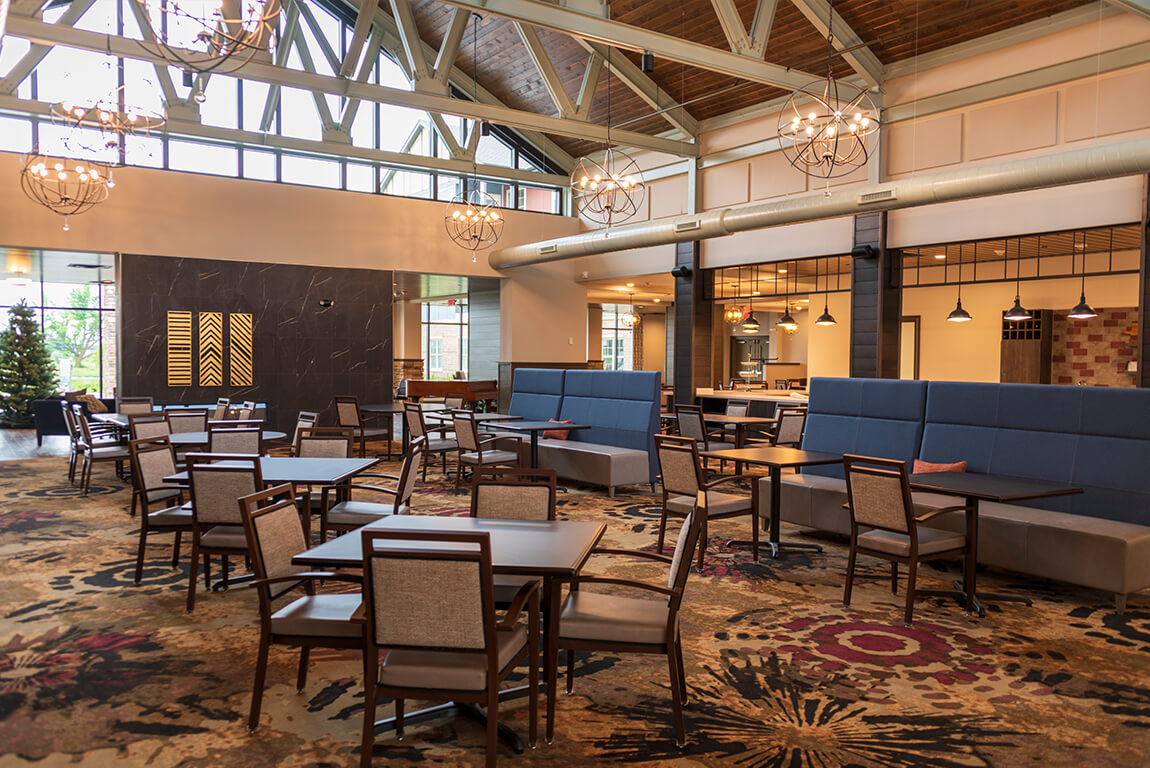 Dining Room at Grace Commons Senior Living Community